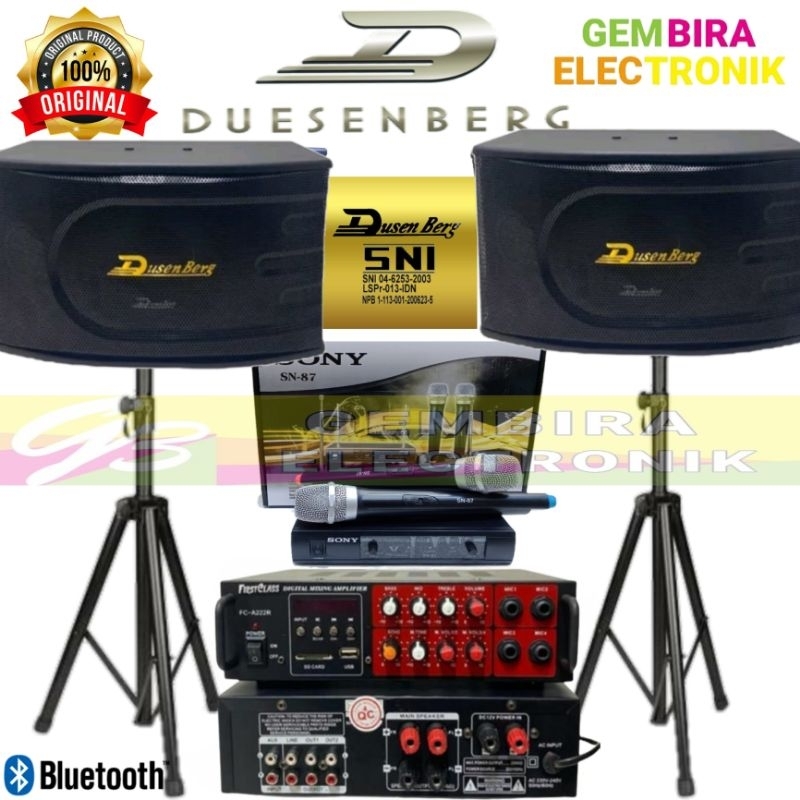 Jual Paket Speaker Karaoke Dusenberg Inch Ampli Bluetooth Original