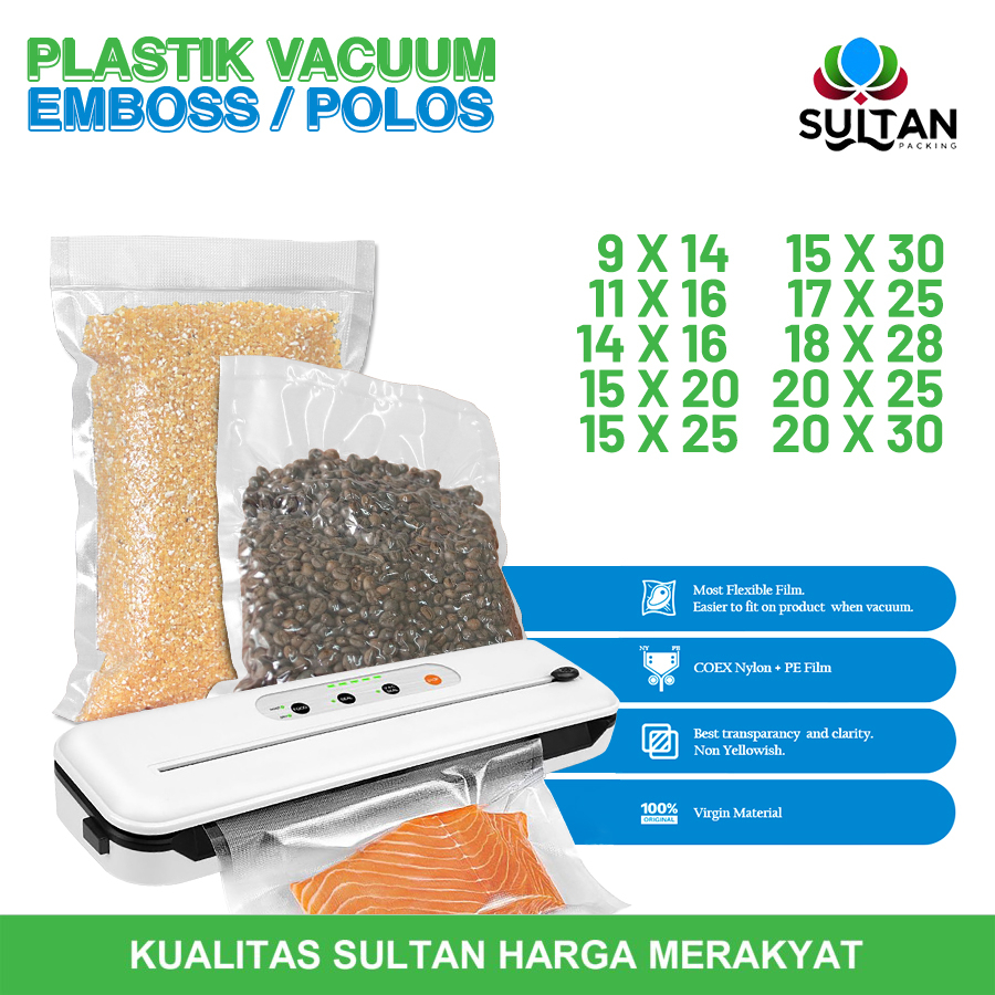 Jual PLASTIK VACUUM VACUM VAKUM MAKANAN POLOS EMBOSSED EMBOS Shopee