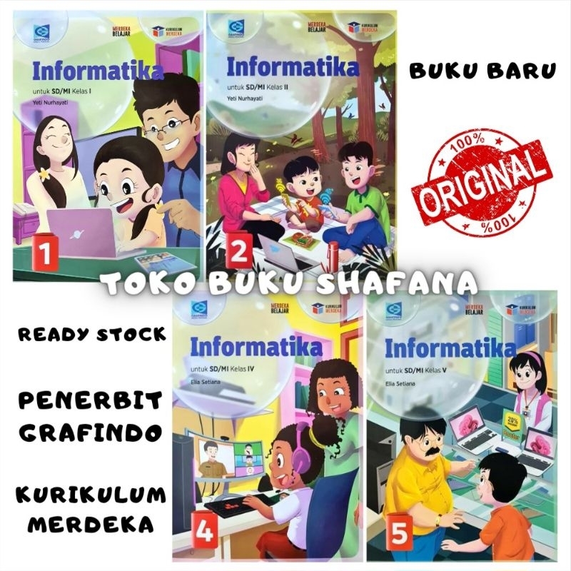 Jual Buku Informatika Kelas Sd Grafindo Kurikulum Merdeka