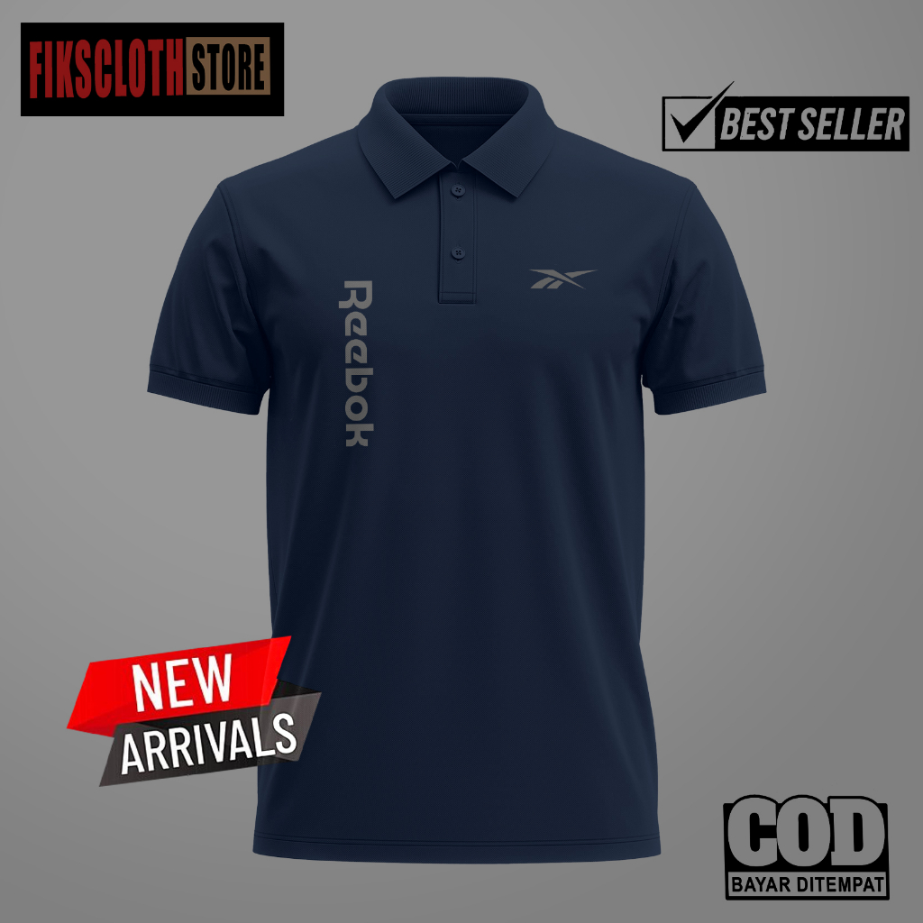 Jual Kaos Polo Shirt Reebok Premium Kaos Kerah Distro Polo Shirt