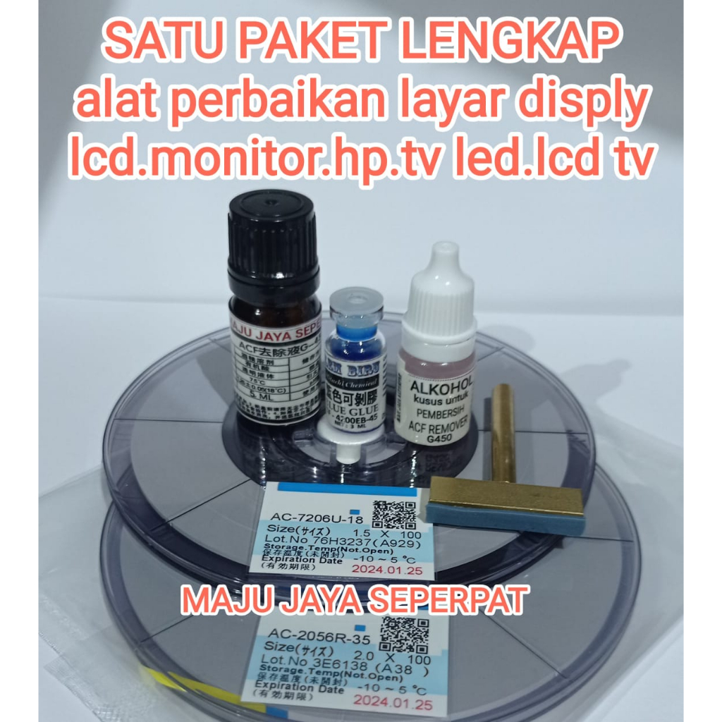 Jual PAKET Lem Cair Atau Lem Acf Cof Ke Panel Tv LCD MONITOR HP