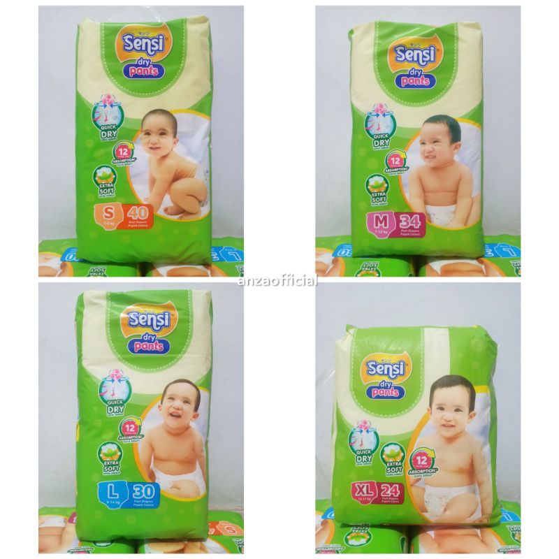 Jual Sensi Dry Pants S M L Xl Xxl Popok Bayi Sensi Celana