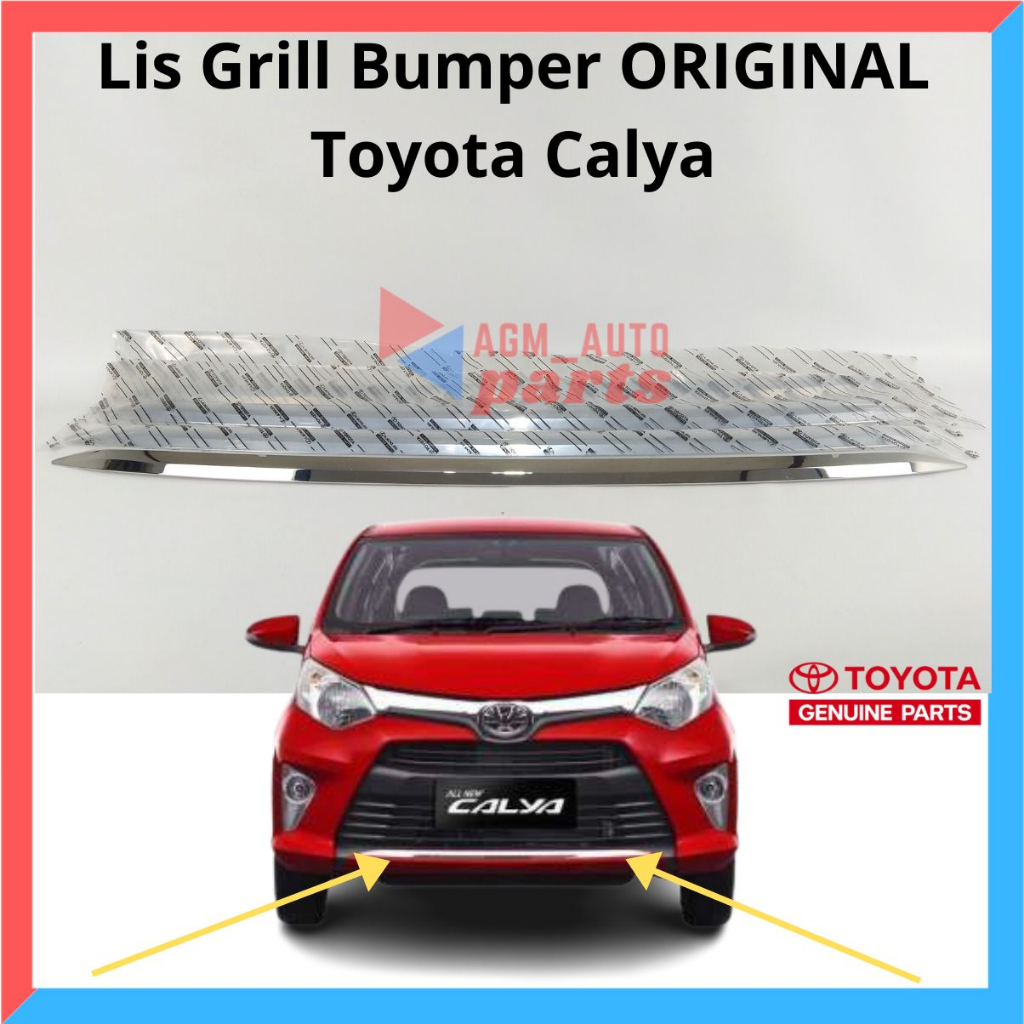 Jual Lis Bemper List Crome Bumper Depan Calya Sigra CHROME Original