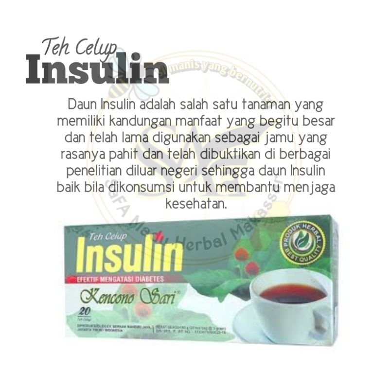 Jual Teh Celup Insulin 20 Tea Bag Efektif Mengatasi Diabetes Shopee