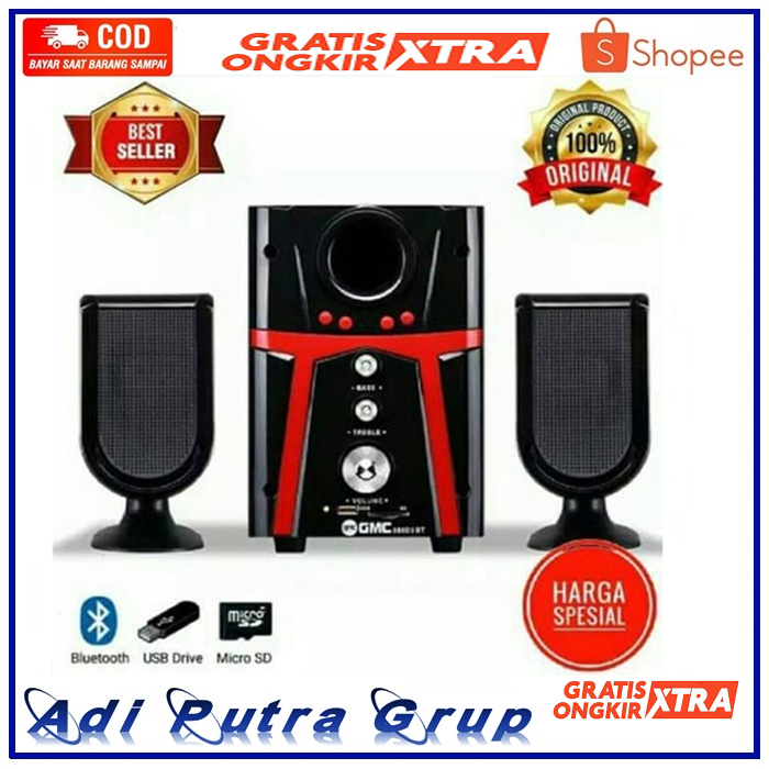 Jual Speaker Aktif Bluetooth Gmc D Speaker Subwoofer Mega Bass