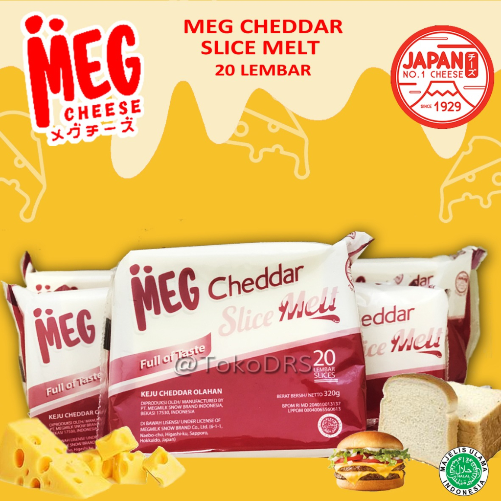 Jual Meg Cheddar Slice Melt Lembar Buy Get Shopee Indonesia