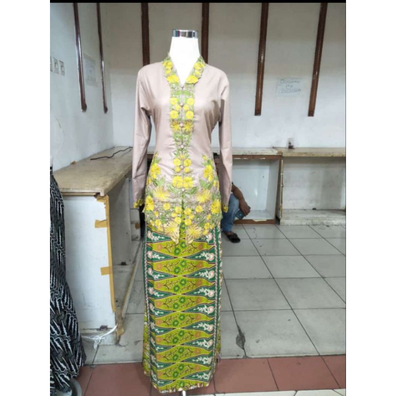 Jual Kebaya Encim Modern Lengan Panjang Bordir Jumbo Tunik Kebaya Encim