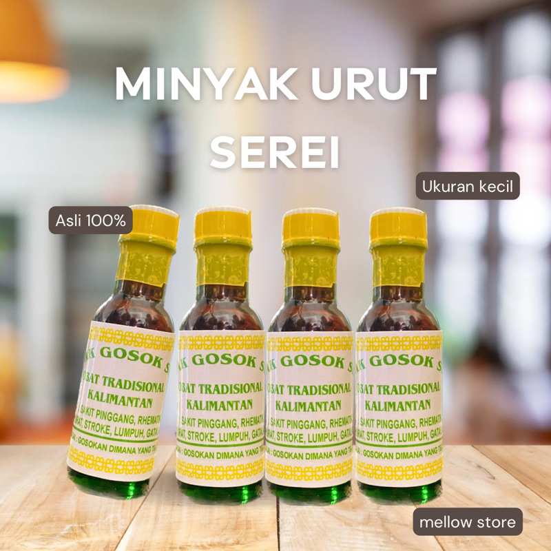 Jual Minyak Gosok Serey Obat Tradisional Turun Temurun Khas Kalimantan