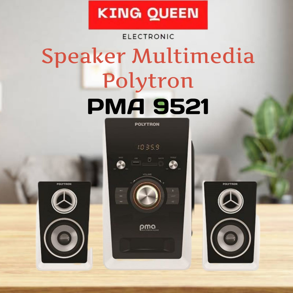 Jual Speaker Multimedia Polytron PMA 9521 B FM Radio Bluetooth 5 0