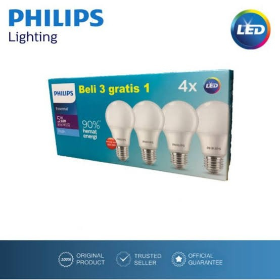 Jual Essential Bohlam Philips Paket Beli Gratis Lampu Philips Led