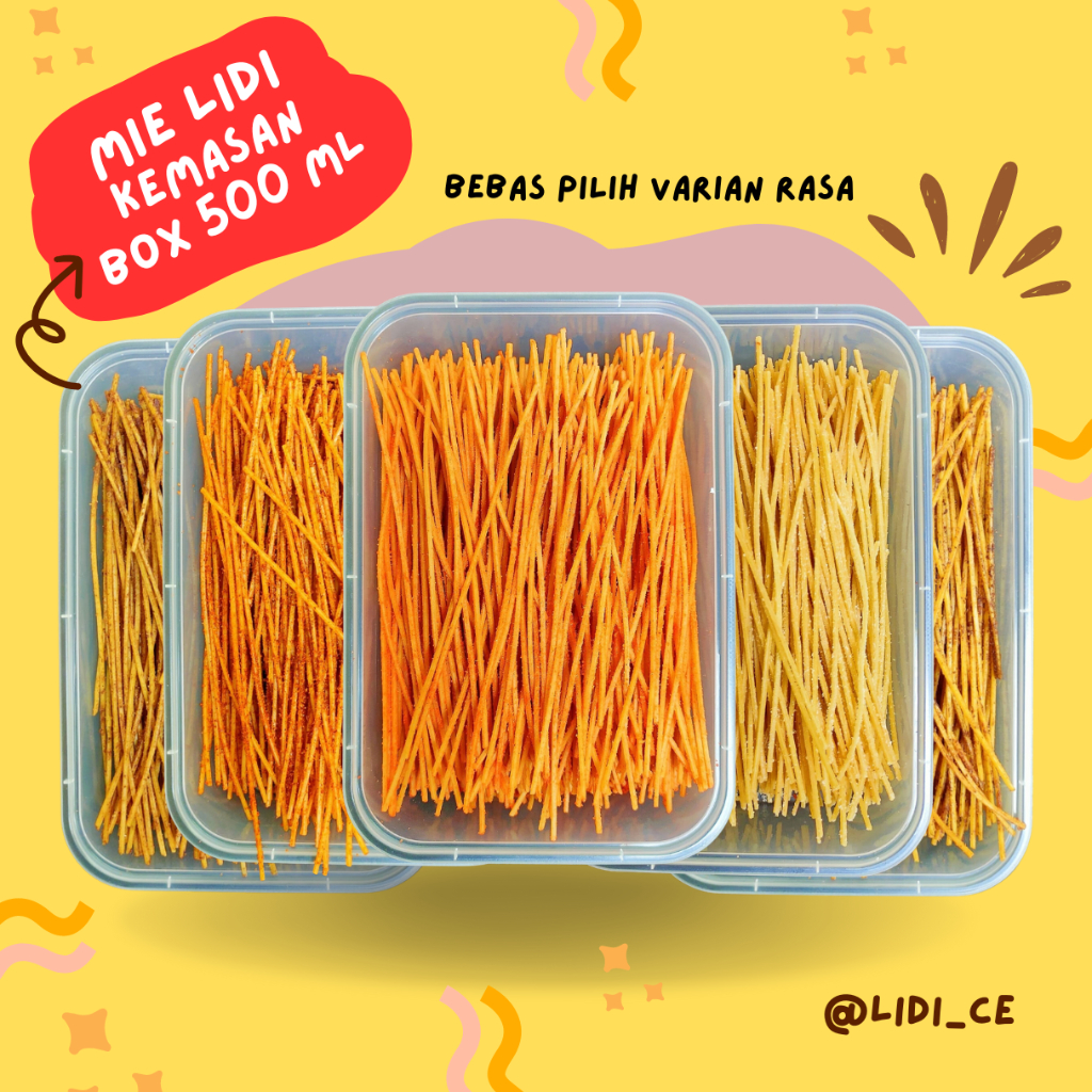 Jual Mie Lidi Milidi Biting Kemasan Box Ml Shopee Indonesia