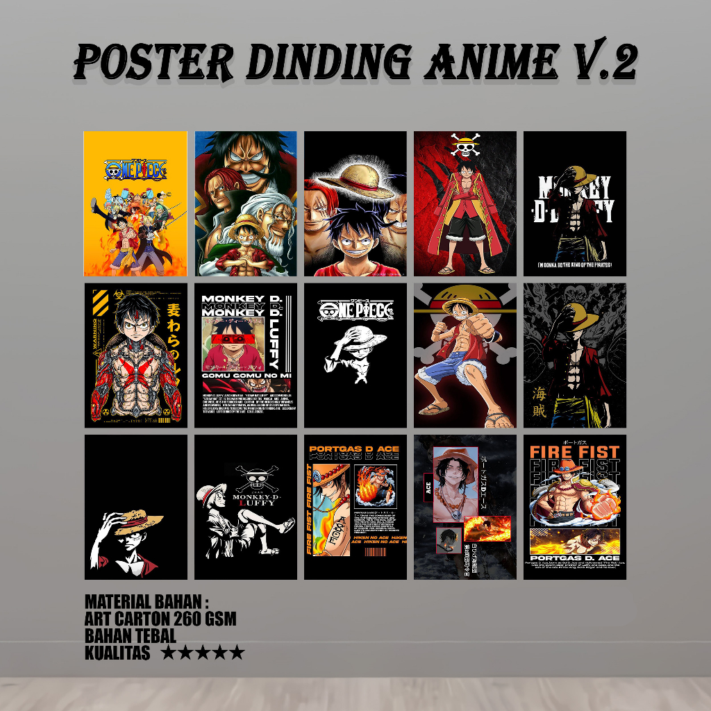 Jual Poster Dinding Kamar Tema Anime Series V Ukuran A A A A