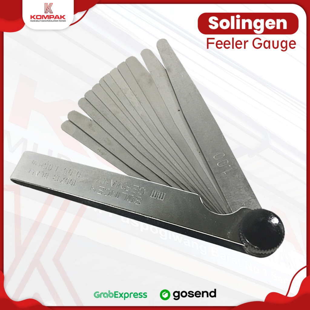 Jual Solingen Feeler Gauge 13 Blades 0 05 1 0 Mm Fuller Shopee