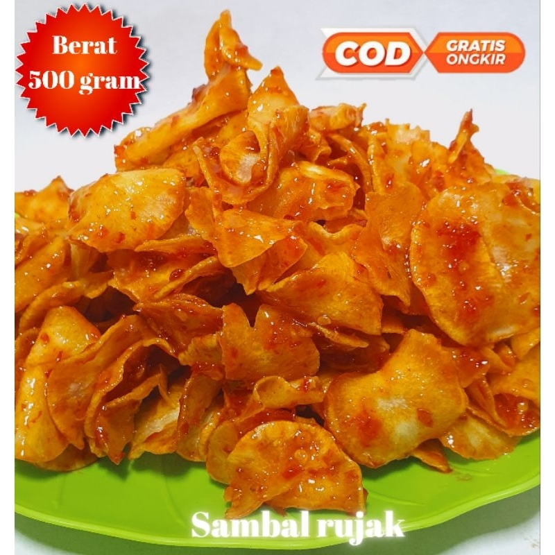 Jual Kripik Keripik Singkong Bumbu Rujak Balado Pedas Manis Pedas