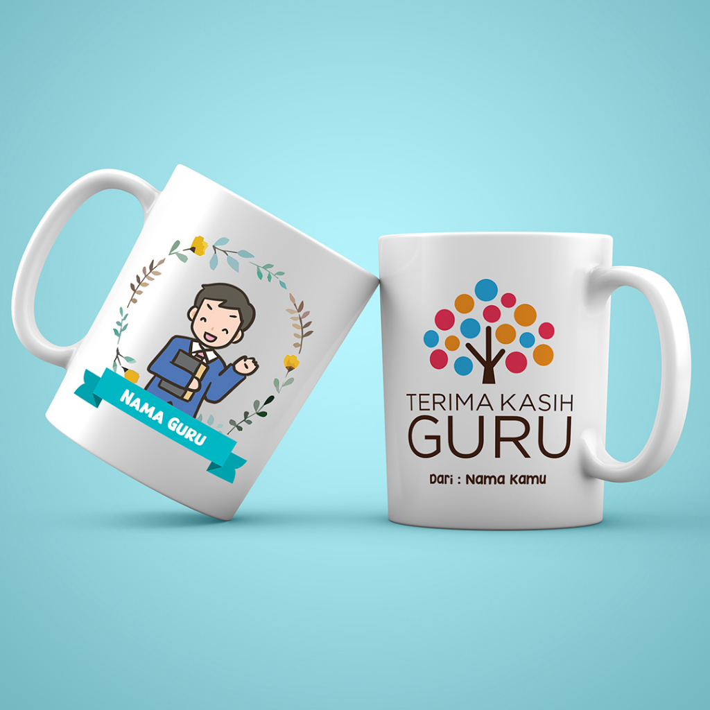 Jual Mug Tema Guru Souvenir Untuk Guru Mug Custom Teacher Mug