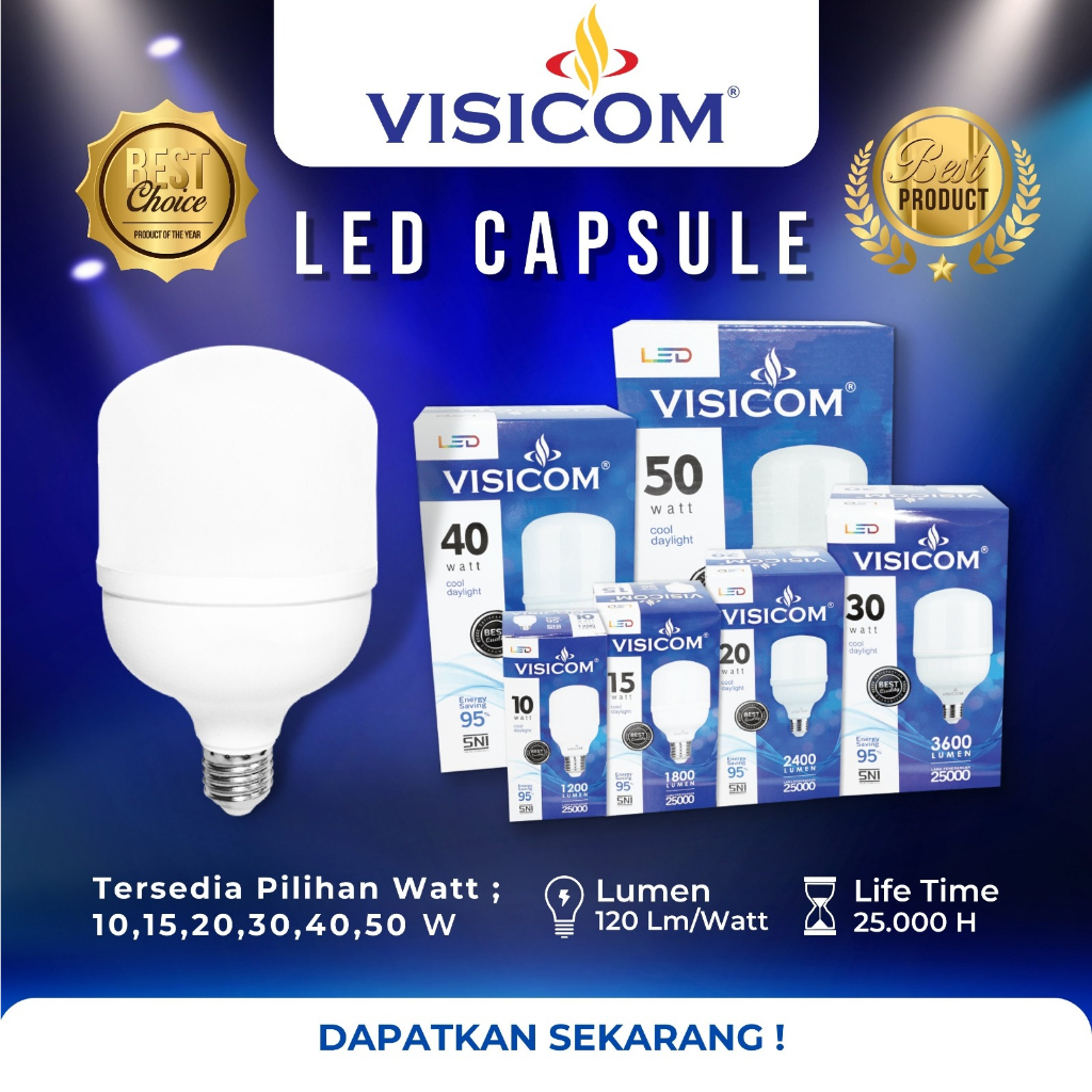 Jual Lampu Led Kapsul Watt Visicom Hb Shopee Indonesia