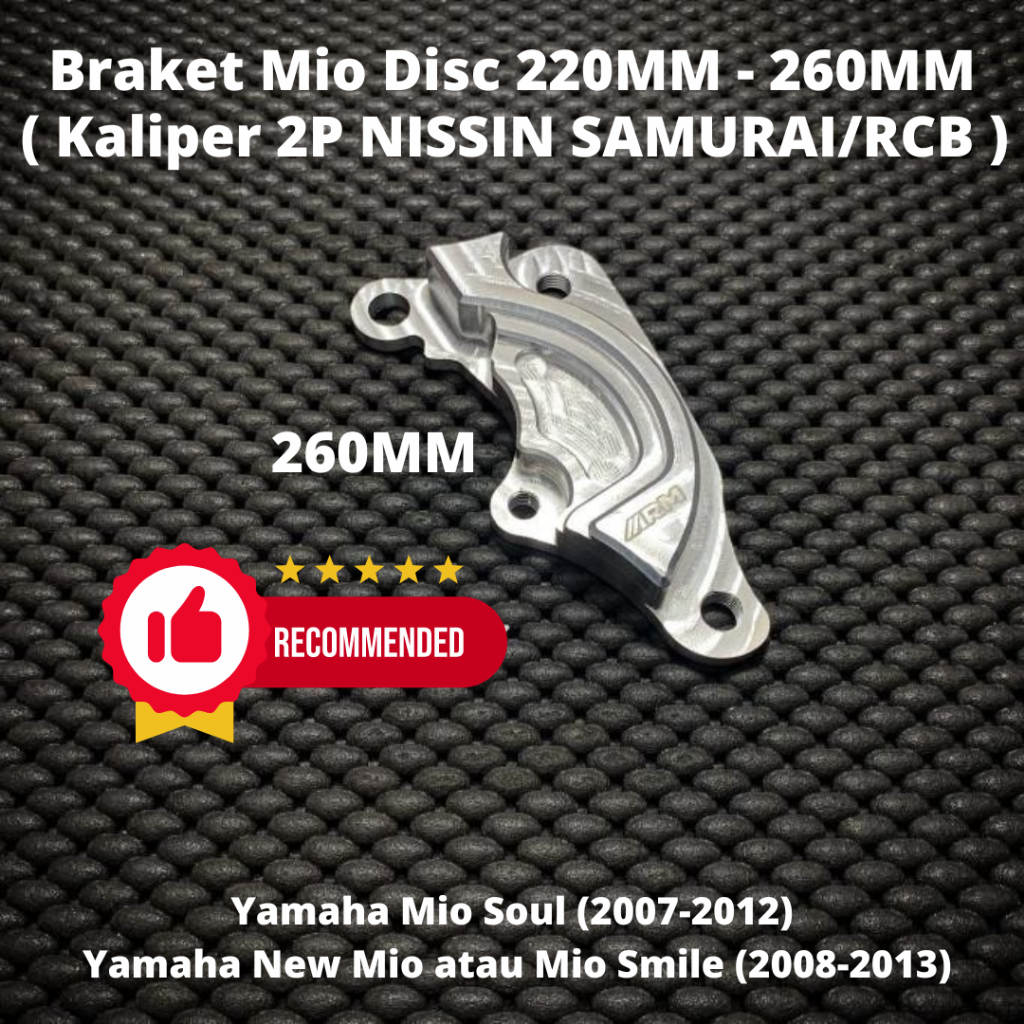 Jual Breket Kaliper Mio MioJ Soul Disc 220 260mm Kaliper 2P Nissin