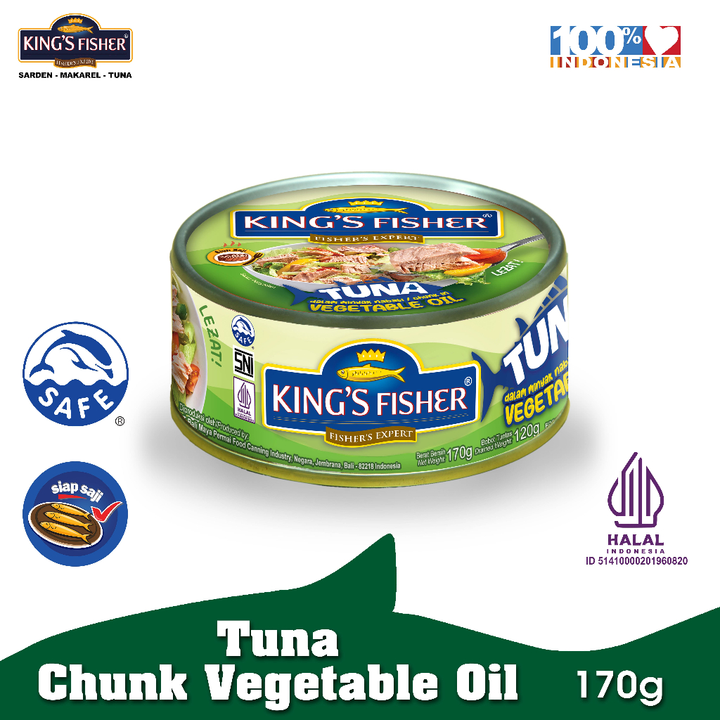 Jual King S Fisher Tuna Dalam Minyak Nabati Tuna In Oil Daging Tuna