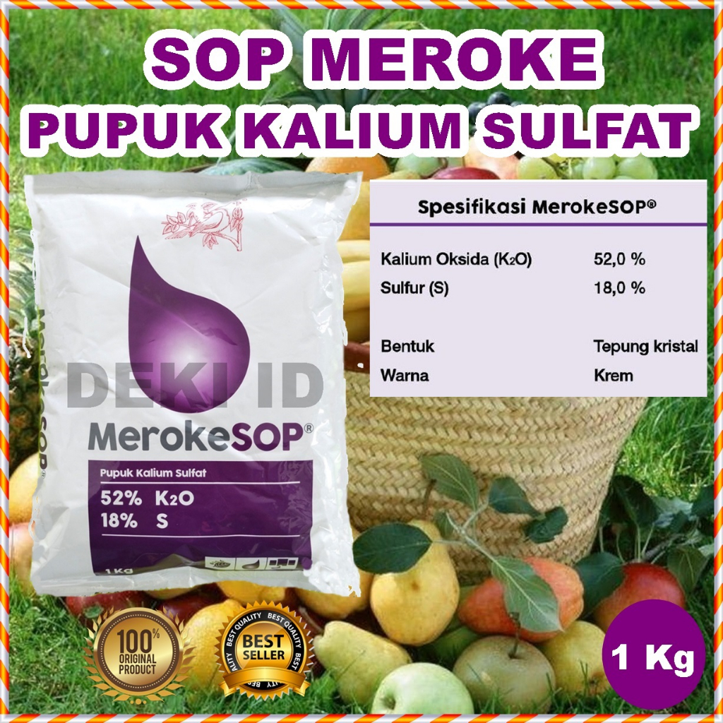 Jual Pupuk Meroke Sop Kg Kalium Sulfate Hidroponik Grade Sulfat