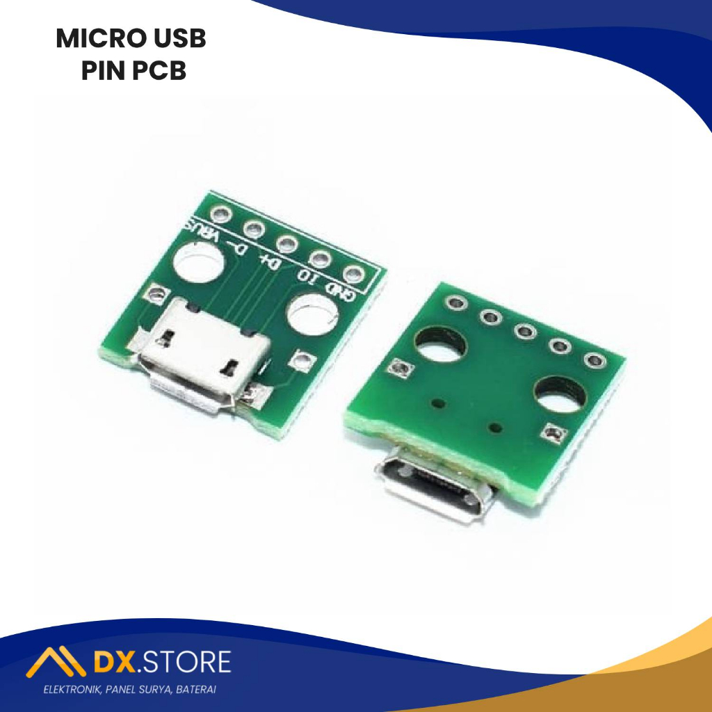 Jual Micro Usb To Dip Adapter Pin Female Connector Pcb Converter Board