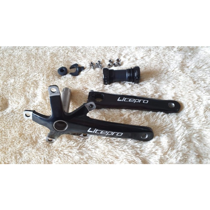 Jual Arm Crank Set Litepro Ht Hollowtech Crank Litepro Shopee Indonesia