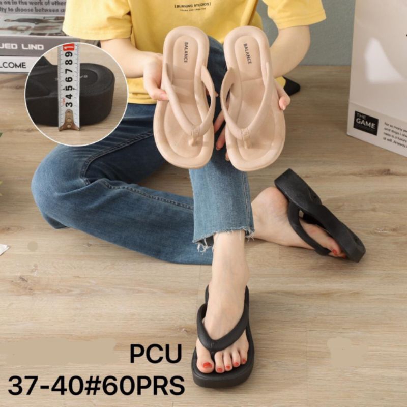 Jual Sandal Jepit Jelly Anti Slip Sandal Wedges Wanita Korean Style