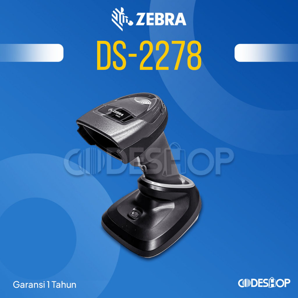 Jual Scanner Barcode ZEBRA DS2278 Auto Scan Sense 2D DS 2278 Wireless