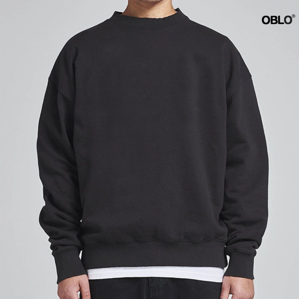 Jual Oblo Sweater Oblong Polos Sweater Polos Crewneck Pria Wanita