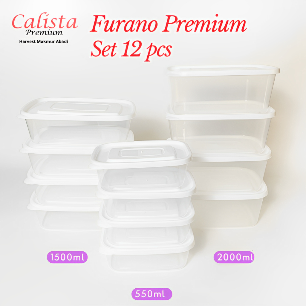 Jual Calista Food Container Pcs Furano Premium Full Colour Wadah