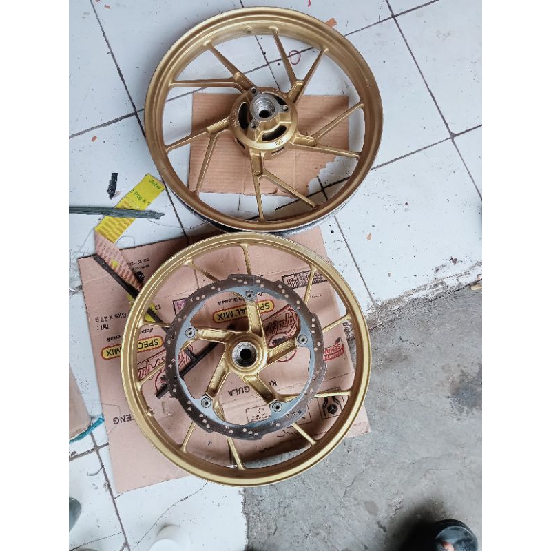 Jual Pelek Depan Belakang Suzuki Satria Fu Original Mulus Siap