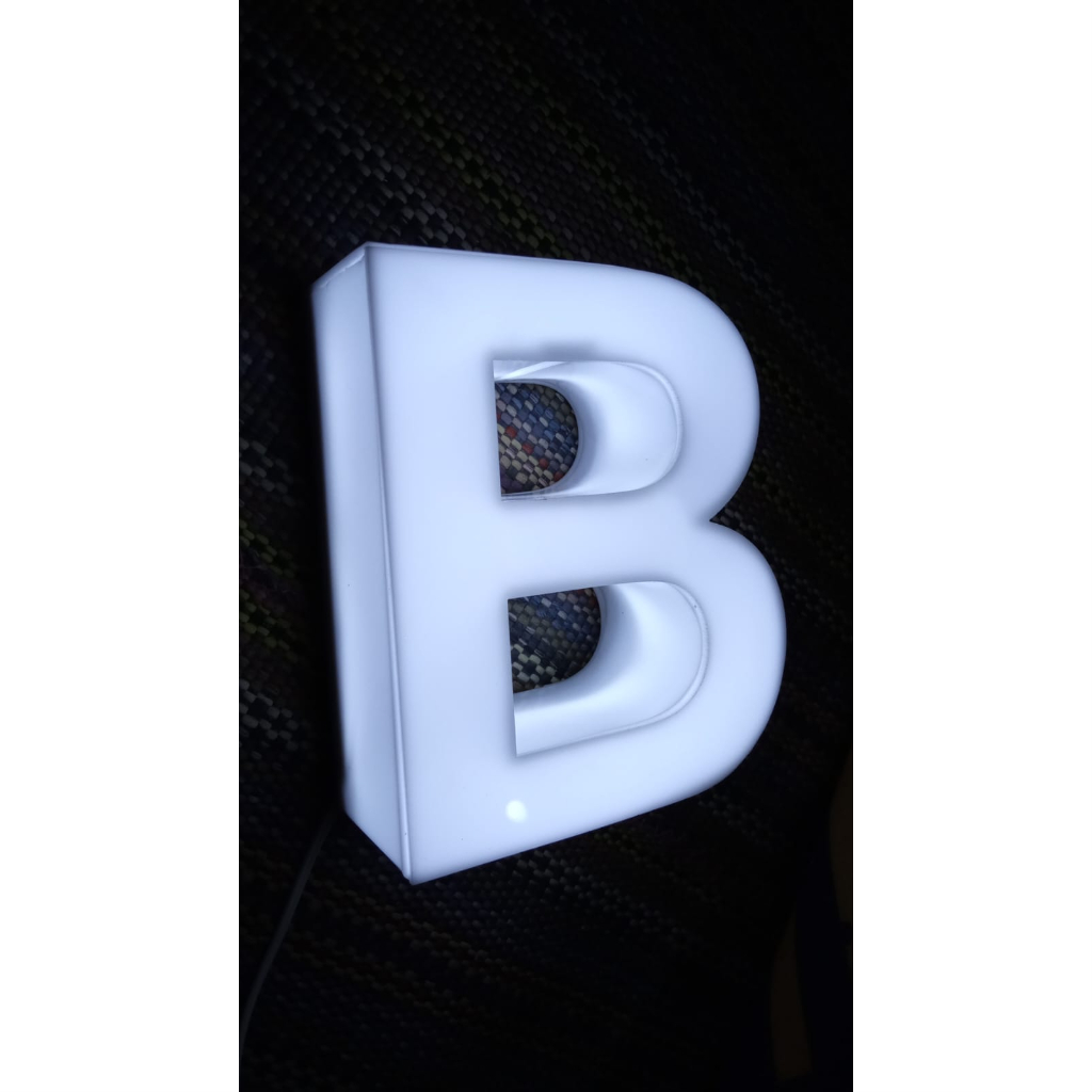 Jual Huruf Timbul Akrilik Letter D Led Nyala Full Dimensi Akrilik