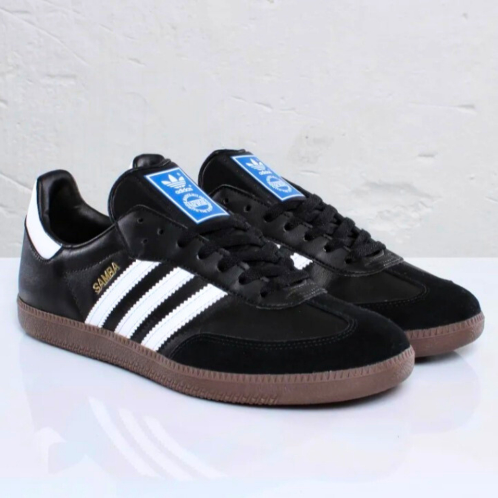 Jual SEPATU SNEAKERS PRIA ADIDAS SAMBA BLACK WHITE ORIGINAL Shopee