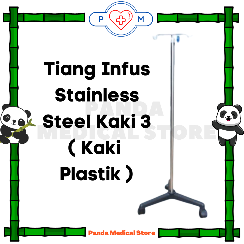 Jual Tiang Infus Roda Stainless Steel Kaki 3 Kaki Plastik Shopee