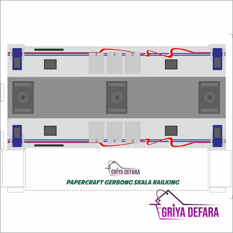 Jual Griyadefara Papercraft Lokomotif Kereta Api Cc Skala Ho