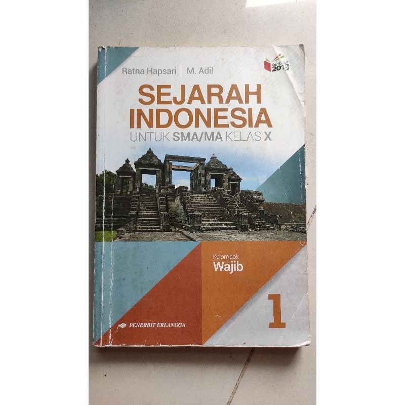 Jual Buku Sejarah Indonesia Wajib Kelas X 10 XI 11 Erlangga Ratna