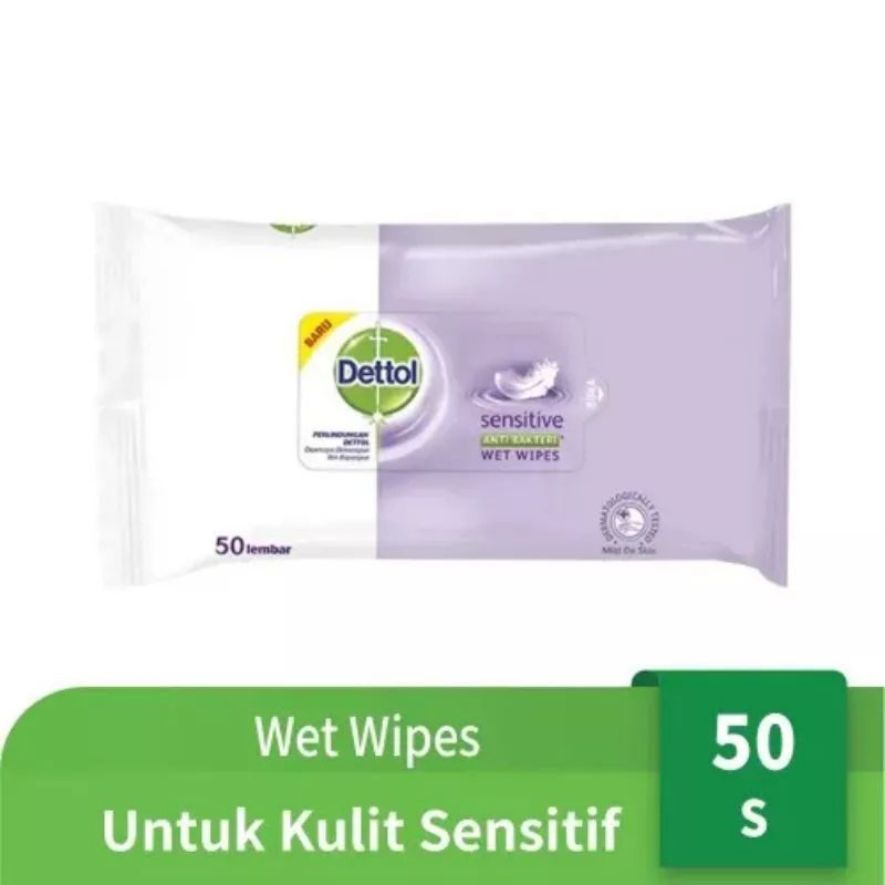 Jual Dettol Tissu Basah Wet Wipes Sensitive S Shopee Indonesia