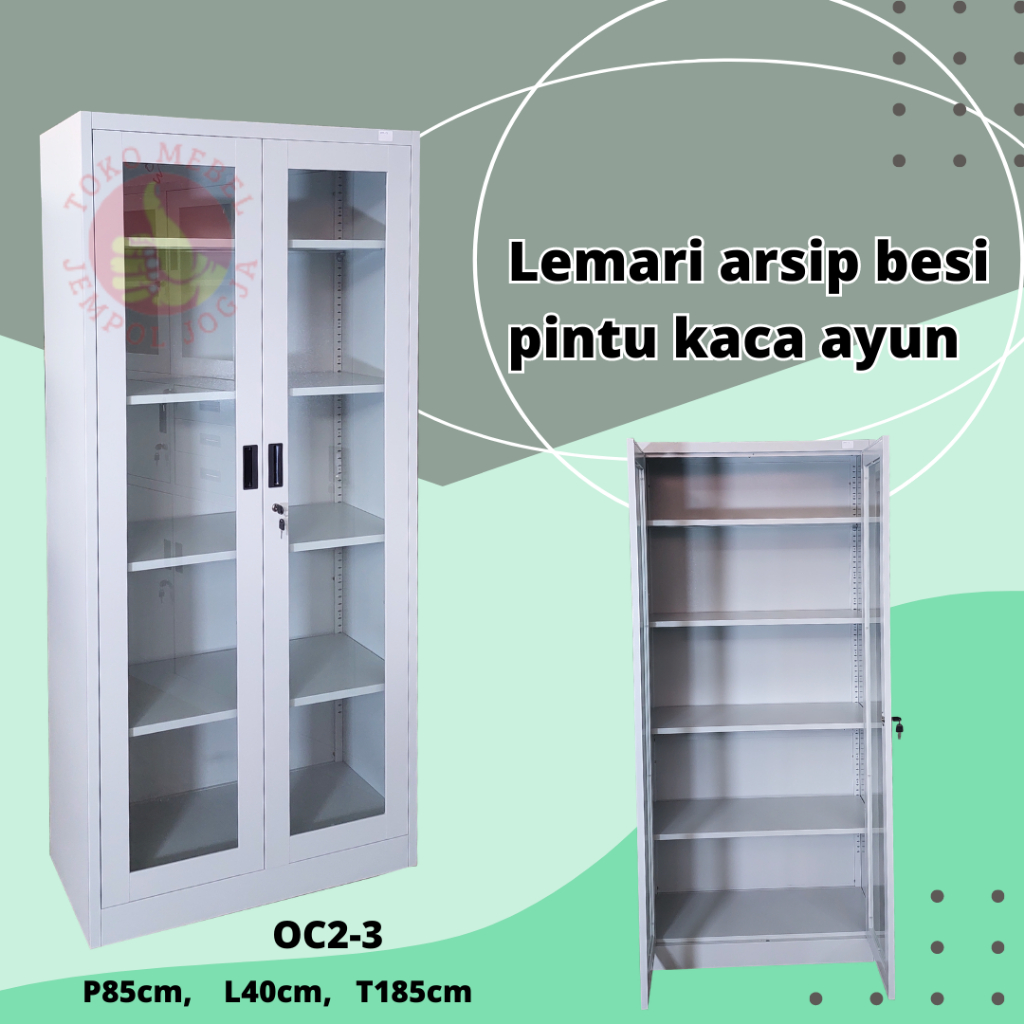 Jual Lemari Besi Pintu Kaca Shopee Indonesia