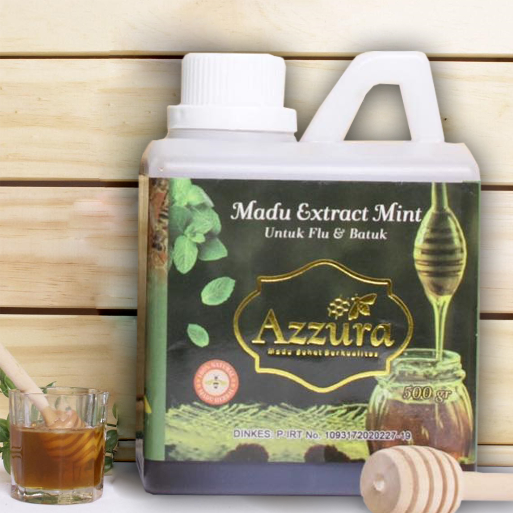 Jual Madu Murni Alami Ekstrak Mint Azzura Untuk Batuk Dan Pilek