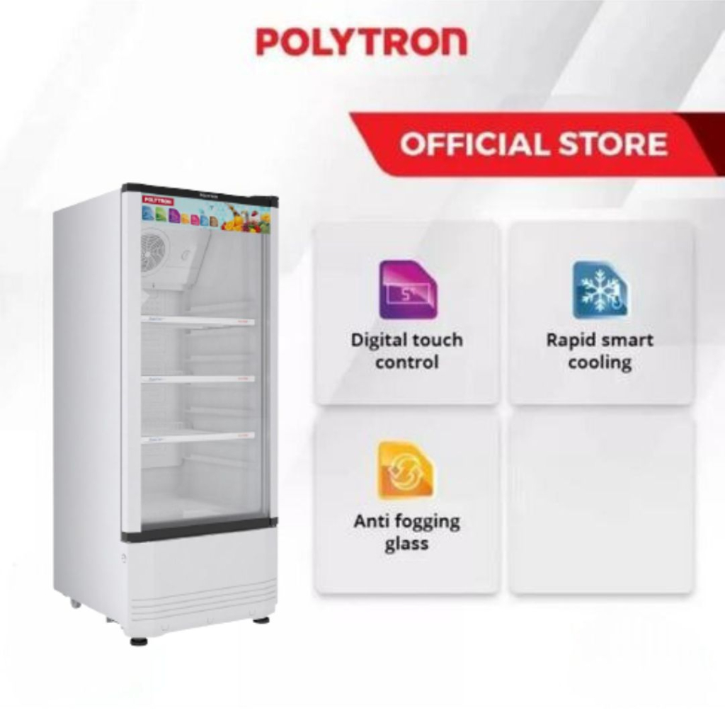 Jual Polytron Showcase Fastcool Liter Scn X Rak Shopee Indonesia