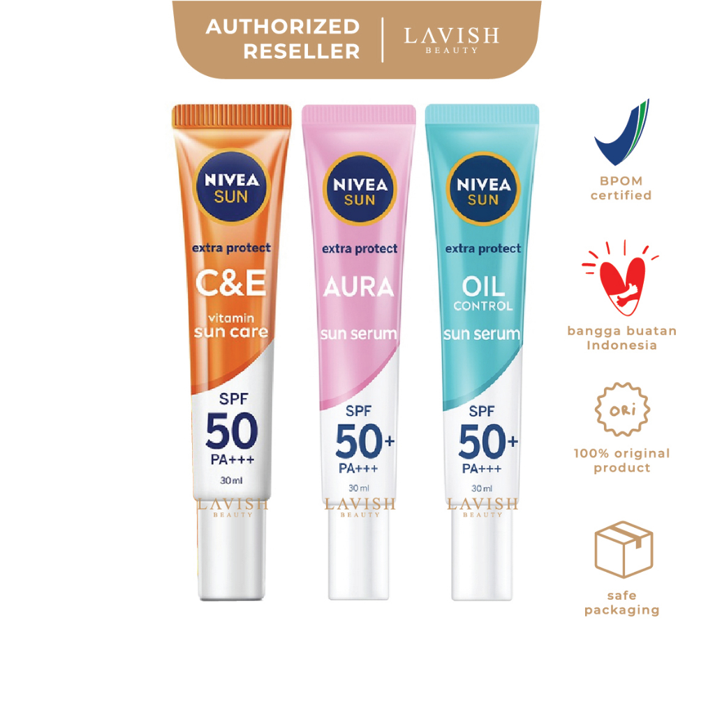 Jual Nivea Sun Extra Protect Vitamin Sun Care Aura Sun Serum Oil