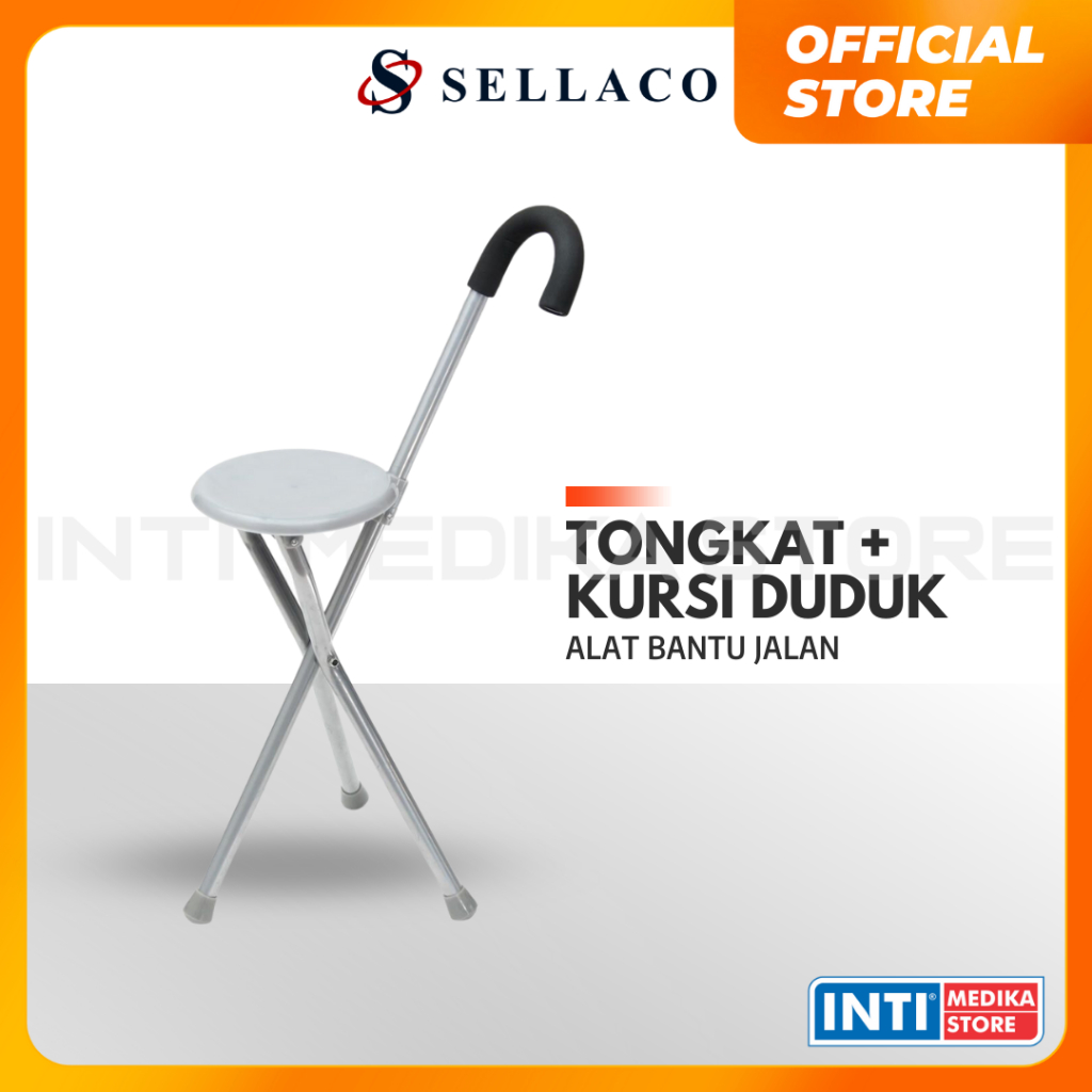 Jual Sella Alat Bantu Jalan Tongkat Kursi Duduk Lipat Shopee