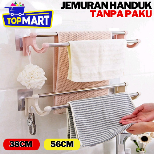 Jual Gantungan Handuk Tanpa Paku Hanger Handuk Gantungan Cantolan