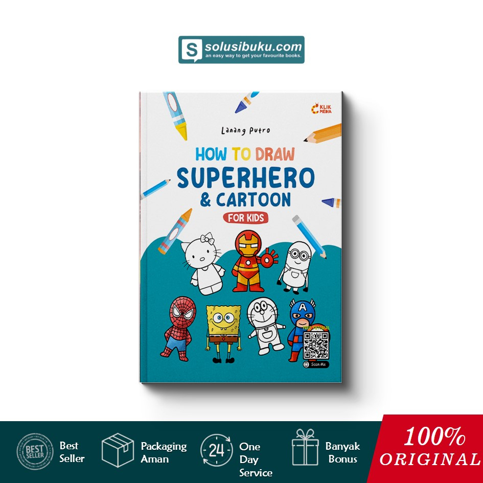 Jual Buku How To Draw Superhero Cartoon C Klik Media Shopee Indonesia