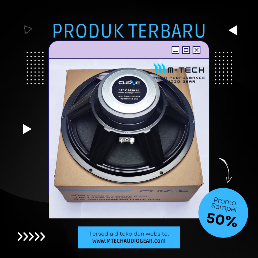 Jual Speaker Curve 12 Inch Full Range C 1230 PA PLS Shopee Indonesia