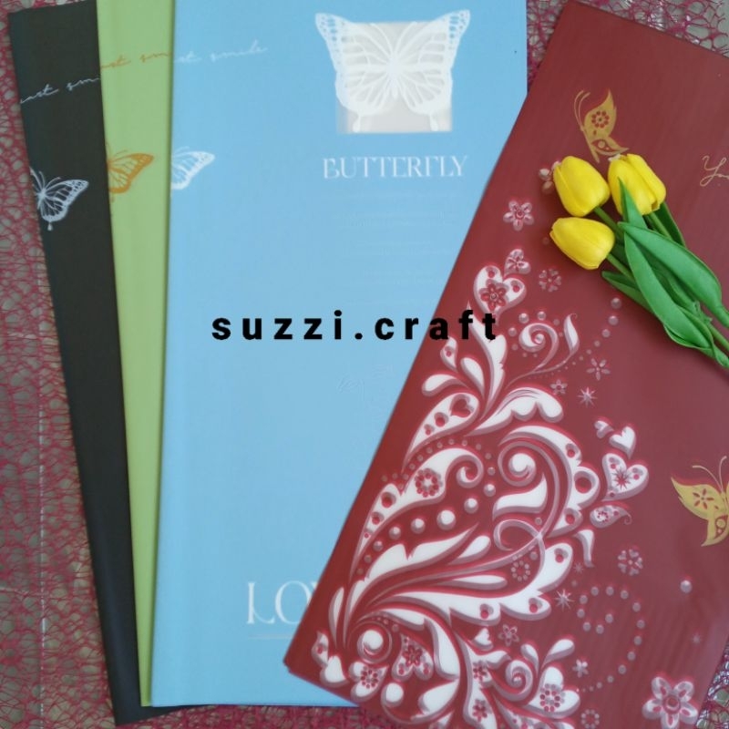 Jual Kertas Buket Motif Butterfly Wrapping Paper Flower Shopee Indonesia