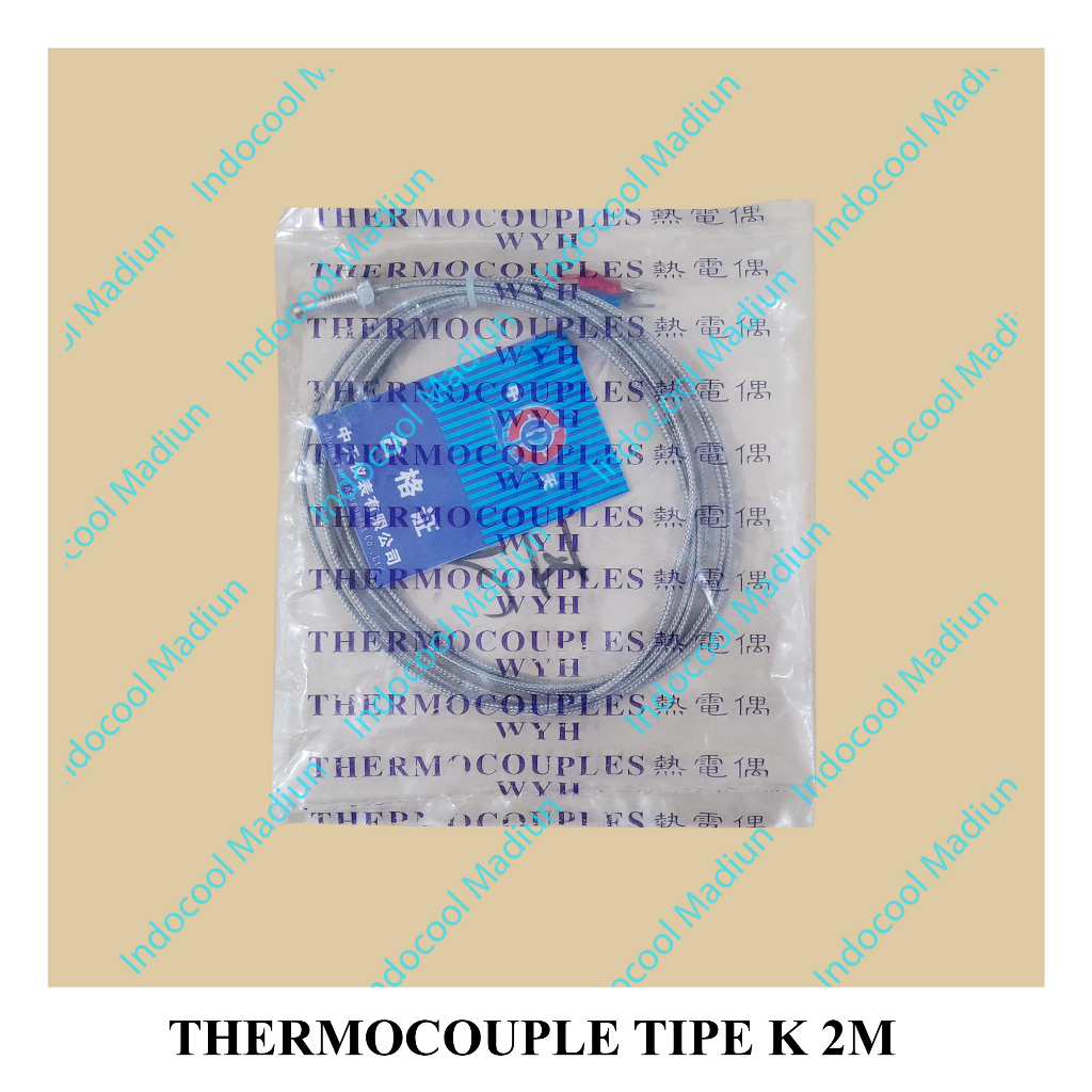 Jual KABEL TERMOCOUPLE TERMOKOPEL TIPE K SENSOR SUHU THERMOCOUPLE TIPE