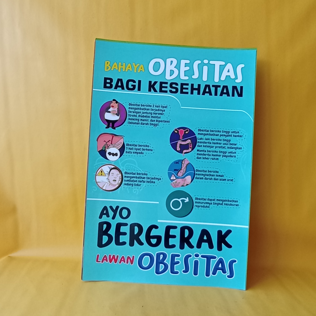 Jual Poster Penyakit Poster Bahaya Obesitas Bagi Kesehatan Poster