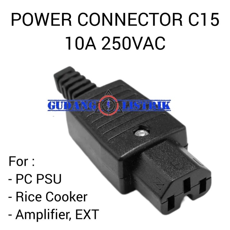 Jual Socket Ac Female C Colokan Steker Cewek Power Pc Psu Komputer