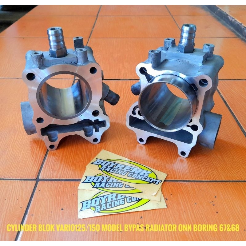 Jual CYLINDER BLOK VARIO 125 VARIO 150 JALUR BYPAS LINER LUAR 67 68MM