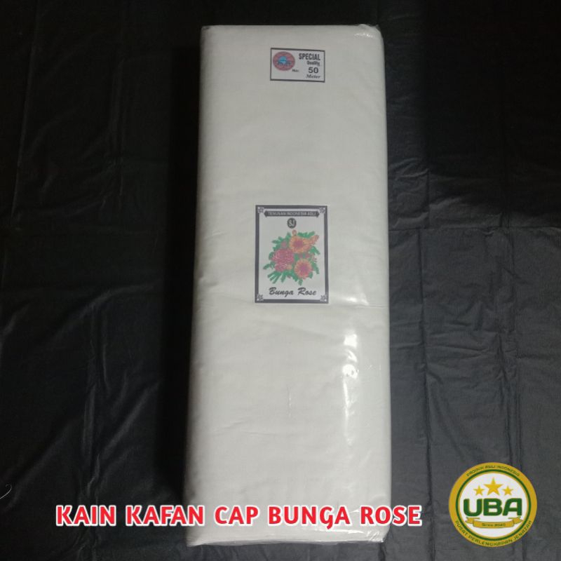 Jual Kain Kafan Cap Bunga Rose Lebar 150cm X Panjang 50m Shopee Indonesia